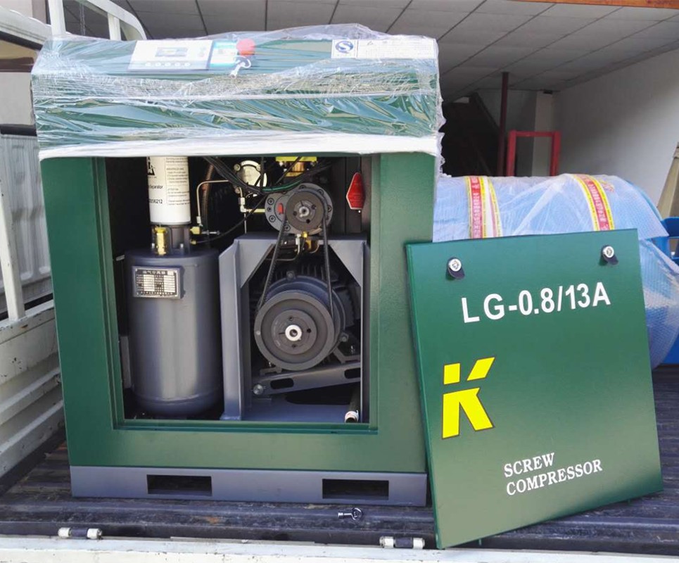 KASHAN 10hp LG7.5 belt driving screw air compressor