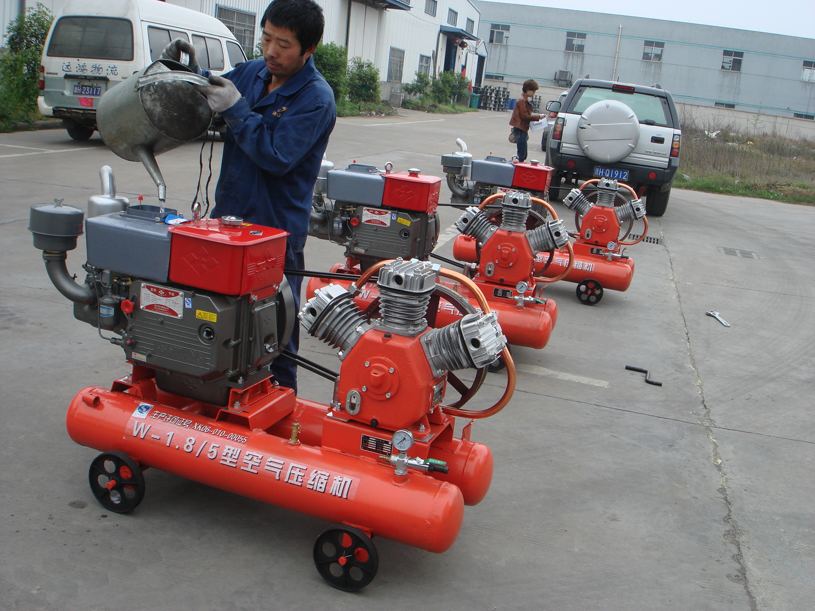 W1.8-5 portable mining air compressor for jack hammer